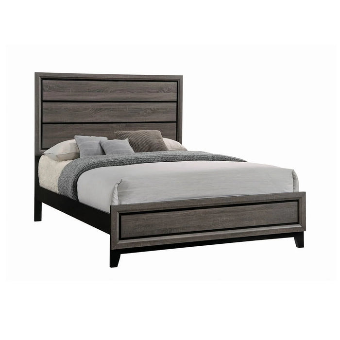 Watson Bedroom Set Grey Oak and Black