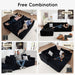 108 Inches LeftFacing HighEnd Sectional Sofa Black