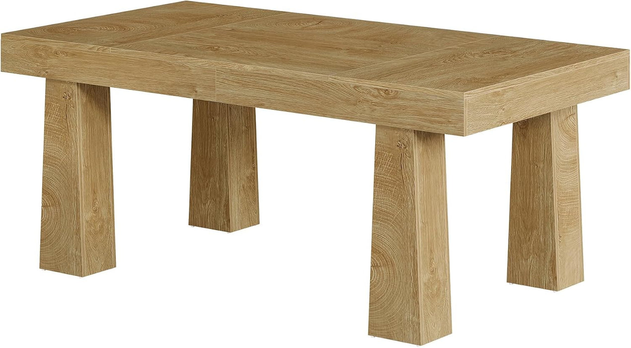 63 Inch Dining Table for 4-6 People, Rectangular Kitchen Table