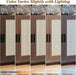 48" Rattan Buffet Cabinet with Storage, Walnut Coffee Bar Cabinet
