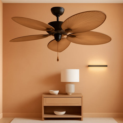 52Inch Palm Island IndoorOutdoor Ceiling Fan Bronze