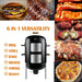 Vertical Charcoal Smoker Grills: Premium 20.5 Inch BBQ Meat Smokers - Barbecue Charcoal Grill Smoker Combo for Outdoor Cooking Patio Backyard Picnic Party Grilling