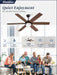 60 Inch Contemporary Ceiling Fan Silent Performance