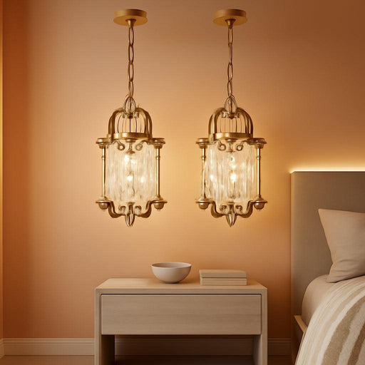2 Pack Shell Pendant Lights, Modern Gold Capiz Shell Light Fixture Coastal Chandelier for Dining Room Nature Seashell Pendant Lighting for Kitchen Island Bedroom Foyer Entryway, 16"H X 10"Dia