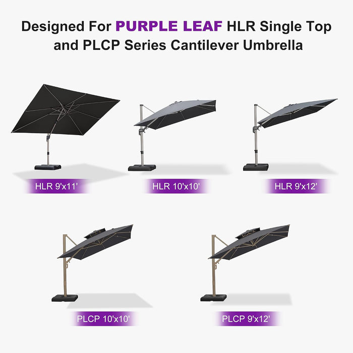 Patio Umbrella Base 35.8'' × 34.6'' Water & Sand Filled HLR90