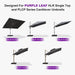 Patio Umbrella Base 35.8'' × 34.6'' Water & Sand Filled HLR90