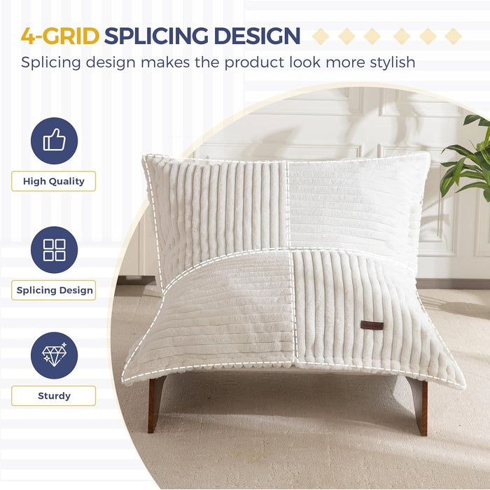 Adjustable Living Room Chair, 3-Position Bean Bag Chair with Removable Cover, Upholstered Accent Chair with Frame, Soft Reclining Lounge for Bedroom, Apartment, Office, Beige