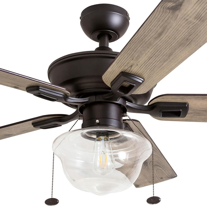 52 Inch Modern Farmhouse Integrated Led Ceiling Fan