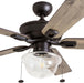 52 Inch Modern Farmhouse Integrated Led Ceiling Fan