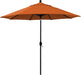 12-Year-Non-Fading, 9Ft Premium Sunbrella Patio Umbrella, Hand-Crank, Button-Tilt, Black Frame, Tuscan Fabric