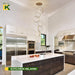 Gold Modern LED Chandelier Dimmable Pendant Luminaire