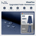 15Ft Large Patio Umbrella with Base & Solar Lights,Rectangle,Navy