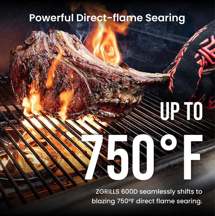 8-In-1 Outdoor BBQ Grill with PID 3.0 Controller, Wood Pellet Smoker, Auto Temperature Control, Huge Storage Cabinet Side Shelf with Tool Hooks, 572 Sq in Cooking Area for Camping Party
