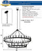 60 Inch Large Black Wagon Wheel Chandelier,2 Tier 54-Lights Farmhouse Industrial Country Style round Pendant Light Fixture for Outdoor Porch High Ceilings Living Dining Room Foyer Entryway