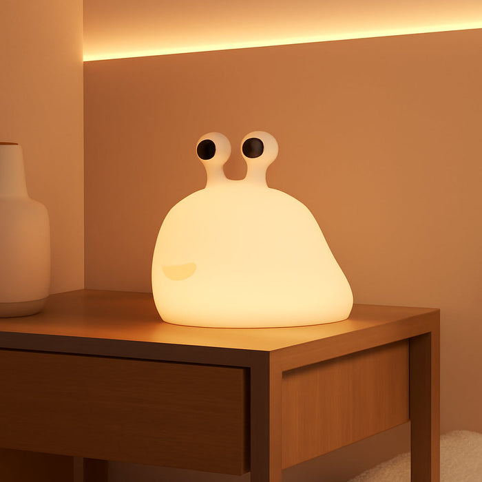 Original Authentic Slug Night Light, Nursery Squishy Lamp, Silicone Light for Classroom, Cute Animal Bedside Lamp for Baby Kids Teens, Soft Light for Bedroom Breastfeeding.