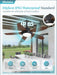 42 Inch Wet Rated Outdoor Ceiling Fan with Lights and Remote,Ip65 Hanging Gazebo Fan with 3CCT 6-Speed DC Motor,Brown Waterproof Plug in Ceiling Fan with Cord for Patios Porch Pergola Pavilion