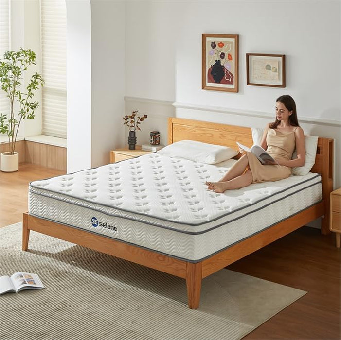 Queen Hybrid Mattress Medium-Firm, 10", CertiPUR-US Certified