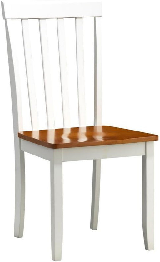 Bloomington Dining Chair, White/Honey Oak, Set of 2