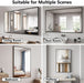 30x48 Black Bathroom Mirror Shatterproof Tempered Glass