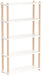 5Tier PremiumQuality SolidWood Bookshelf White Display Unit