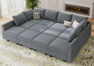 Convertible Sectional Sofa Bluish Grey, Modular, Storage