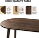 63" Oval Dining Room Table for 4-6 | Modern Wooden Dining Table, Solid Wood Legs, Kitchen Table, Dining Room, Office, Living Room, Walnut