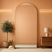 76"X34" Arched Full Length Mirror, Floor Mirrors with Aluminum Alloy Frame Free-Standing Wall Mounted Large Dressing Mirror for Living Room Bedroom Cloakroom