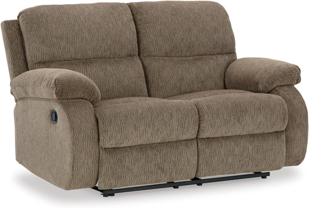 Manual Recliner Loveseat - Light Brown