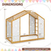 Twin Size Montessori NaturalWhite Floor Bed JungleGym