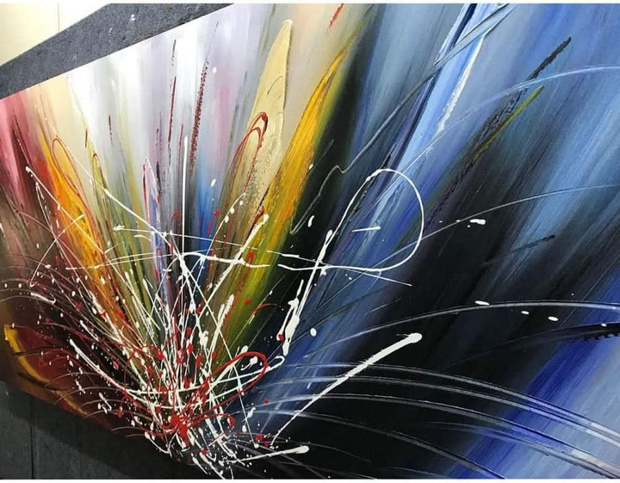 24X48 Inch Abstract Art Canvas Art Paintings Contemporary Artwork 100% Hand-Painted Oil Painting Wall Art for Living Room Ready to Hang for Home Decoration