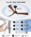 Damp Rated 52 Inch Ceiling Fan Remote Control