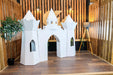 Life Size 7Ft Princess Castle, Cardboard Playhouse & Giant Photo Backdrop, Castle for Kids or Adults, Birthday Party Set Design