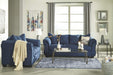 Plush Loveseat - Dark Blue