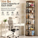 6 Tier Rotating Bookshelf Tower, 360° Revolving Spinningbookcase
