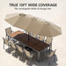 15FT Double-Sided Patio Umbrella with Base Included