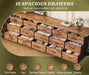78.7 Inch Long Dresser for Bedroom, 15 Drawer Fabric Dresser for Closet, Large TV Stand for 65, 75, 85 Inch TV, Wide Chest of Drawer with Storage, 78.7" W X 12.9" D X 26.7" H, Rustic Brown