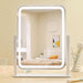 Vanity Mirror with Lights, 17.4'' X 13'' Makeup Mirror with Lights, Three Color Lighting Modes, and 5X Magnification Mirror, Smart Touch Control, 360°Rotation (White,Gift Box)