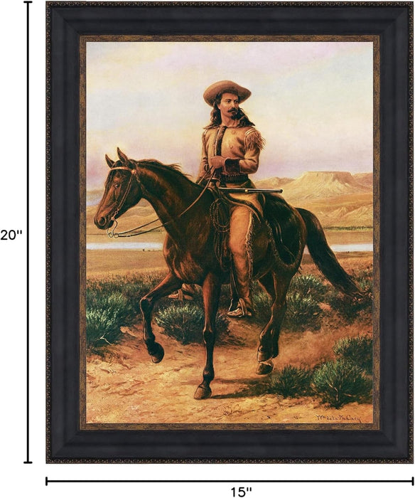 "Buffalo Bill on Charlie, 1865" Canvas Replica Painting, Small