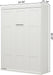 65 Inch Queen White Murphy Bed FlexibleSlatSystemEnhanced