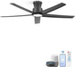 52-Inch Quiet Smart Black Ceiling Fan Brushless