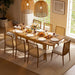 63"-83" Extendable Dining Table for 6-8 People, Natural Oak