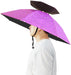 Umbrella Hat, 37 Inch Fishing Umbrella Hat Hands Free Foldable UV Protection Umbrella Cap Adjustable Headwear for Fishing Golf Camping Beach Gardening Sunshade Outdoor