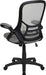Porter High-Back Swivel Office Chair with Adjustable Lumbar Support and Seat Height, Ergonomic Mesh Desk Chair with Flip-Up Armrests, Gray/Black