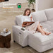 81" Sectional Sleeper Sofa with Pull Out Bed, L Shaped Sleeper Sofa, Pull Out Couch with Reclining Backrest, Reversible Storage Chaise, USB Ports, Tool-Free Assembly, Chenille Beige