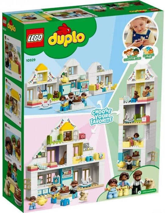 DUPLO Town Modular Playhouse 10929 Dollhouse with Furniture and a Family, Great Educational Toy for Toddlers (130 Pieces), Multicolor