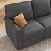 102.4" Reversible Sectional Sofa Couch Set with Storage L/U Shaped Sofa for Apartment, Dark Grey