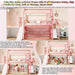 Twin Size Metal Loft Bed With UnderbedStorageShelves