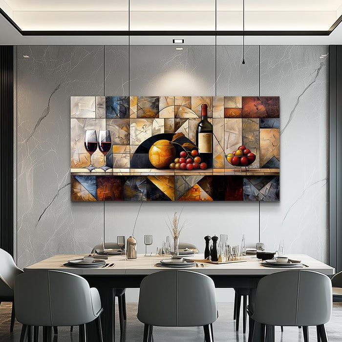 Canvas Wall Art for Living Room Wall Decor for Bedroom Kitchen Wall Decoration Wine Glass Landscape Painting Farmhouse Pictures Artwork Room Aesthetic Home Decor 20X40 In