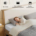 Queen Size Platform Bed Frame, with Boucle Upholstered Headboard & Wooden Slats Support, Modern Farmhouse Style Bed, No Box Spring Required, Large under Bed Storage, Easy Assembly, Natural
