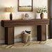 70.9-Inch Long Console Table, Wooden Sofa Table behind Couch Tables, Farmhouse Entryway Table Accent Table for Entrance, Hallway, Living Room, Foyer, Rustic Brown